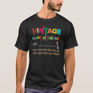 Vintage Flight Attendant T-Shirt