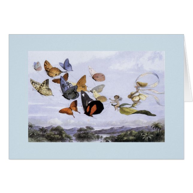 Vintage - Flight of Fairies & Butterflies, (Front Horizontal)