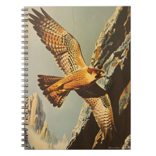 Vintage Flight of the Merlin Falcon Notebook