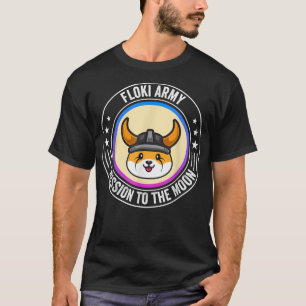 Vintage Floki Inu Coin Mission To The Moon Crypto  T-Shirt