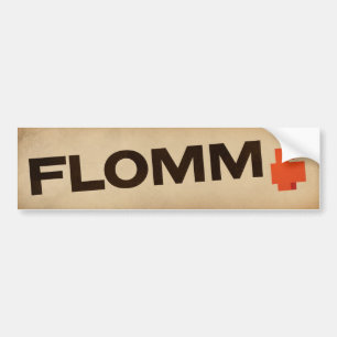 vintage FLOMM positavo Bumper Sticker