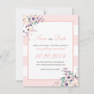 Vintage Flora Save the Date