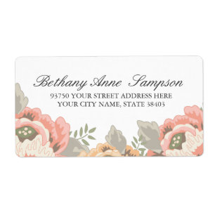 Vintage Floral Address Labels