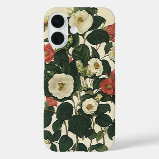 Vintage Floral, Antique Garden Roses Flowers iPhone 16 Case