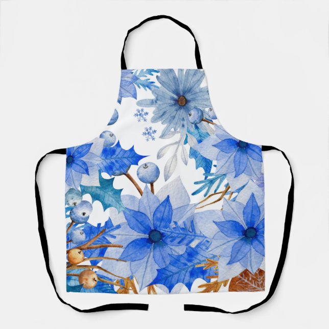 Vintage Floral Art Apron (Front)