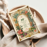 Vintage Floral Art Nouveau 90th Birthday Invitation<br><div class="desc">Celebrate a remarkable milestone with our Vintage Floral Art Nouveau 90th Birthday Invitation, designed to set the tone for an elegant and memorable celebration. Featuring intricate floral patterns and sophisticated Art Nouveau details, this invitation combines vintage charm with timeless beauty, perfect for honouring a loved one's 90th birthday. Key Features:...</div>
