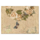 Vintage Floral Autumn Gold Rose Ephemera Decoupage