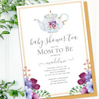 Vintage Floral Baby Shower Tea Party