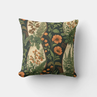vintage floral background cushion