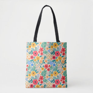 Vintage floral background. Seamless vintage patter Tote Bag