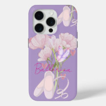 Vintage Floral Ballerina Aesthetic Purple