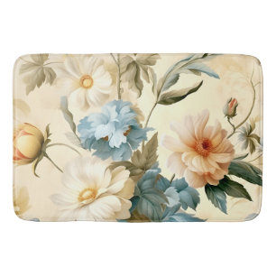 Vintage Floral Bath Mat