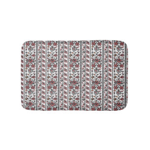Vintage Floral Bath Mat   Elegant Home Comfort