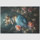Vintage Floral Bird Starling Queen Decoupage 