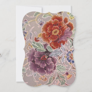 Vintage Floral Birthday Celebration Invitation