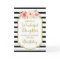Vintage Floral Black Stripe Daughter Birthday Card