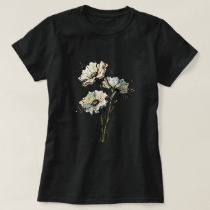 Vintage Floral Bloom Minimalist Women's Tee