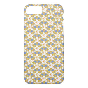 Vintage Floral blue and yellow Jonquil pattern iPhone 8/7 Case