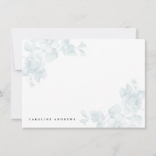 Vintage Floral Blue Card