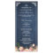 Vintage Floral Blue Chalkboard Wedding Program