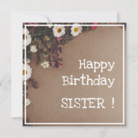 Vintage Floral Border Cute Flowers Lovely Birthday