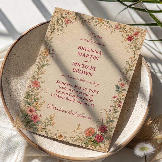Vintage Floral Botanical Invitation (Creator Uploaded)