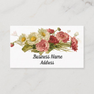 Vintage Floral Bouquet Business Cards