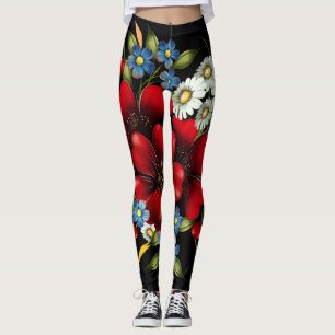 Vintage Floral Bouquet Leggings
