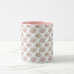 vintage floral bouquets mug