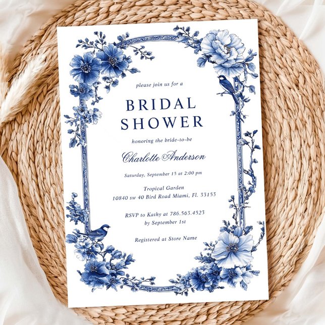 Vintage Floral Bridal Shower  Invitation (Creator Uploaded)