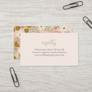 Vintage Floral Bridal Shower Invitation Insert