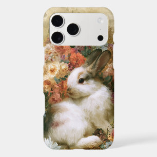 Vintage Floral Bunny iPhone Case