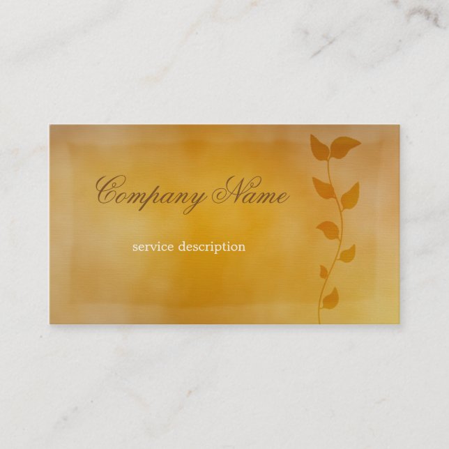 Vintage Floral Business Card (Front)
