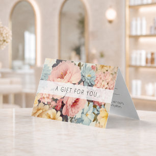 Vintage Floral Business Gift Certificates