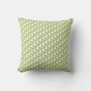 Vintage Floral Buttercup wallpaper damask Cushion