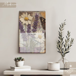 Vintage Floral Butterfly Calendar