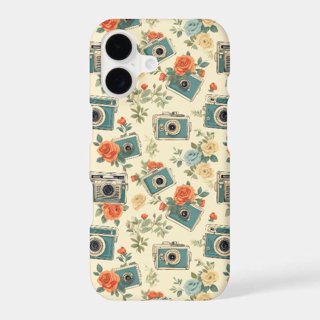 Vintage Floral & Camera Pattern (Back)