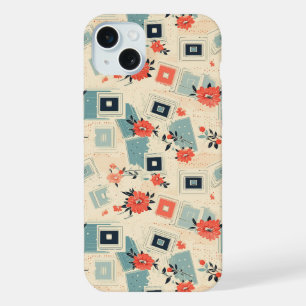 Vintage Floral & Camera Pattern (3) iPhone 15 Plus Case