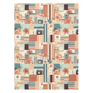 Vintage Floral & Camera Pattern (4) Tablecloth