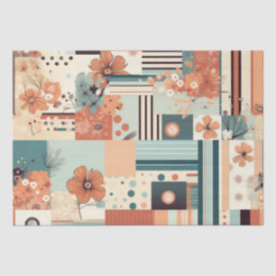 Vintage Floral & Camera Pattern (4) Tissue Paper