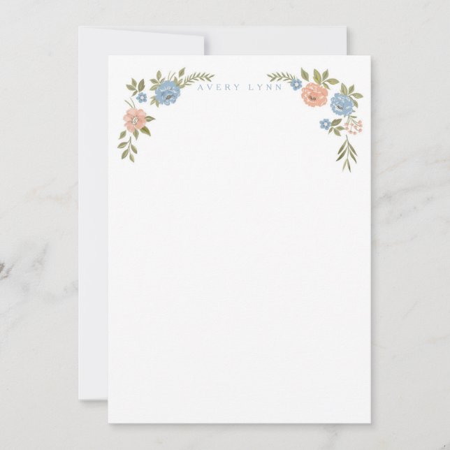 Vintage Floral Card (Front)