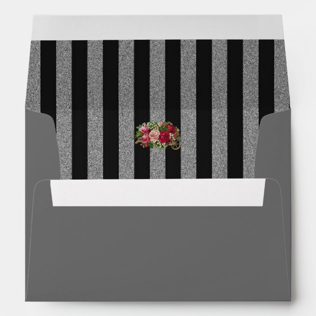 Vintage Floral Cemetery - Envelope (Back (Bottom))