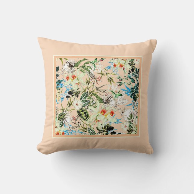 Vintage Floral Charm Cushion (Front)