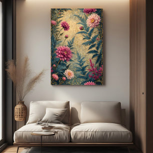 Vintage Floral Charm Poster