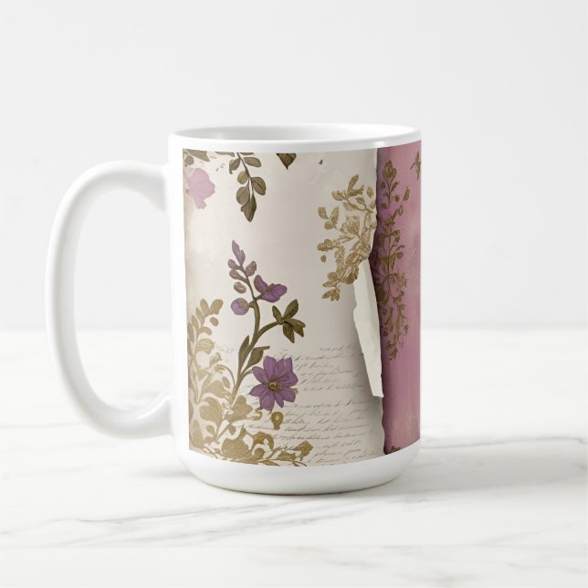 Vintage Floral - Coffee Mug (Left)