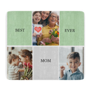 Vintage Floral Collage Photo Mother's Day Cutting Board