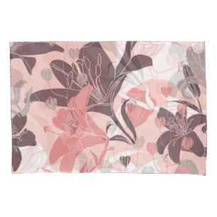 Vintage Floral Curtain Design Texture Pillowcase