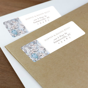 Vintage Floral Custom Return Address Lily Morris Label