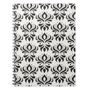 Vintage floral damask seamless pattern. Elegant ab Notebook