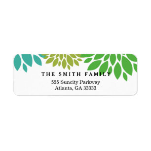 Vintage Floral Decorative Return Address Label
